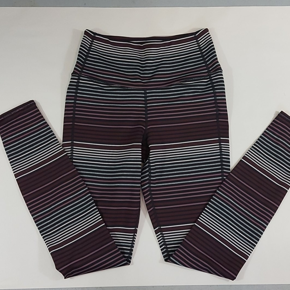 Athleta Chataruga Striped High Rise Leggings XS (29)